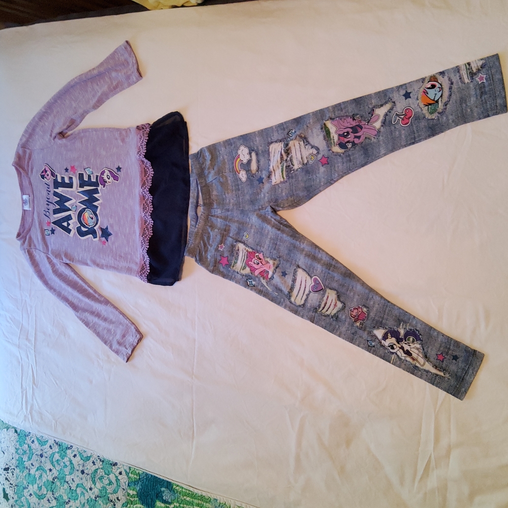My Little Pony long sleeve legging set